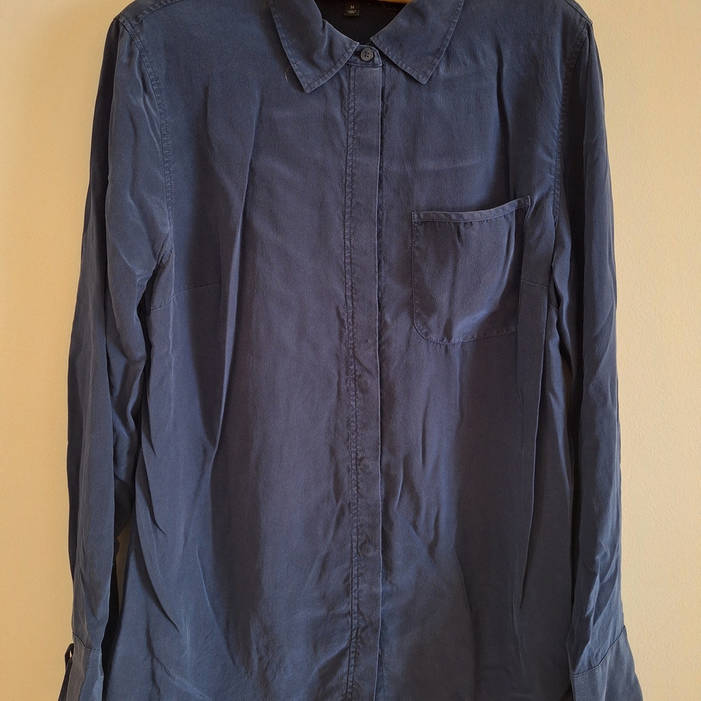 Talbots Women's Blue Button Down Shirt